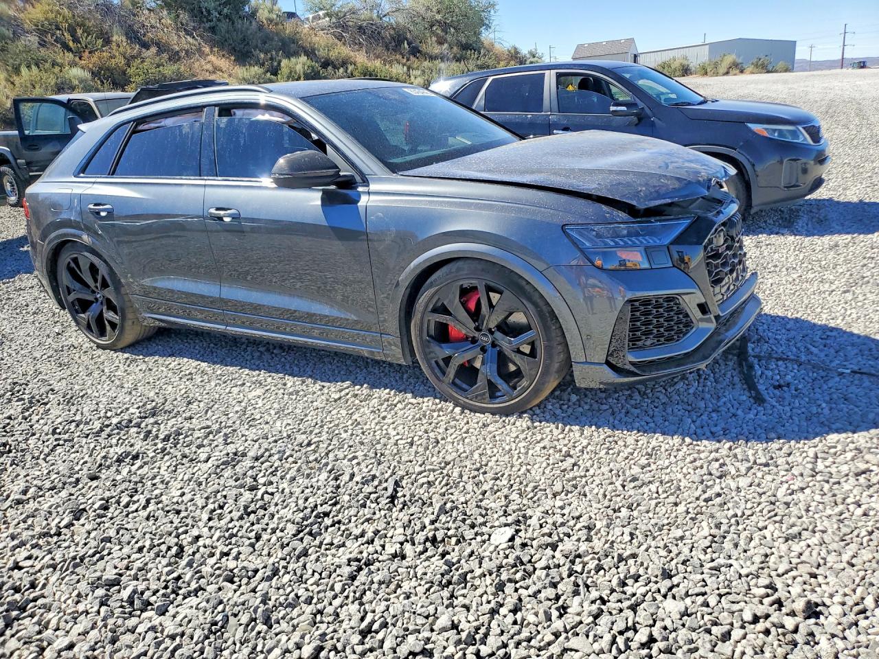 2021 Audi RS Q8 VIN WU1ARBF17MD005168 COPART salvage auction — Front End, Sc - Salvage Title, sold $26,500 on 2026-08-20 (photo 4)