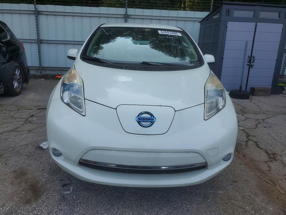 2012 Nissan Leaf VIN JN1AZ0CP8CT026015 COPART salvage auction — FRONT END, Ga - Certificate Of Title, sold $2,700 on 2026-07-31 (photo 5)