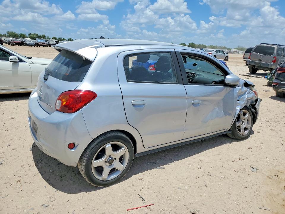 2015 Mitsubishi Mirage VIN ML32A3HJXFH059865 COPART salvage auction — FRONT END, Tx - Salvage Vehicle Title, sold $25 on 2026-07-23 (photo 3)