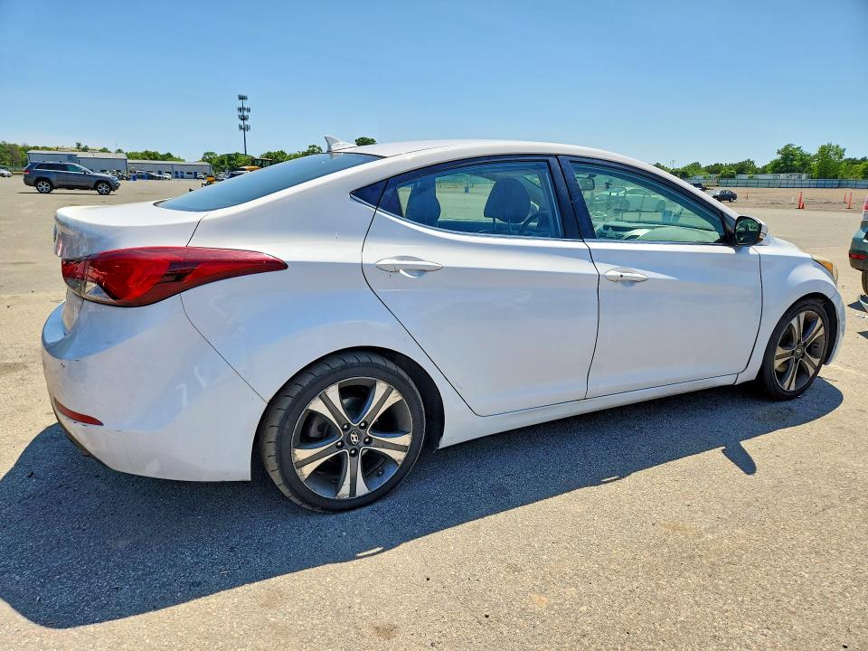 2015 Hyundai Elantra VIN KMHDH4AH1FU251368 COPART salvage auction — FRONT END, Ny - Certificate Of Title, sold $200 on 2026-07-29 (photo 3)