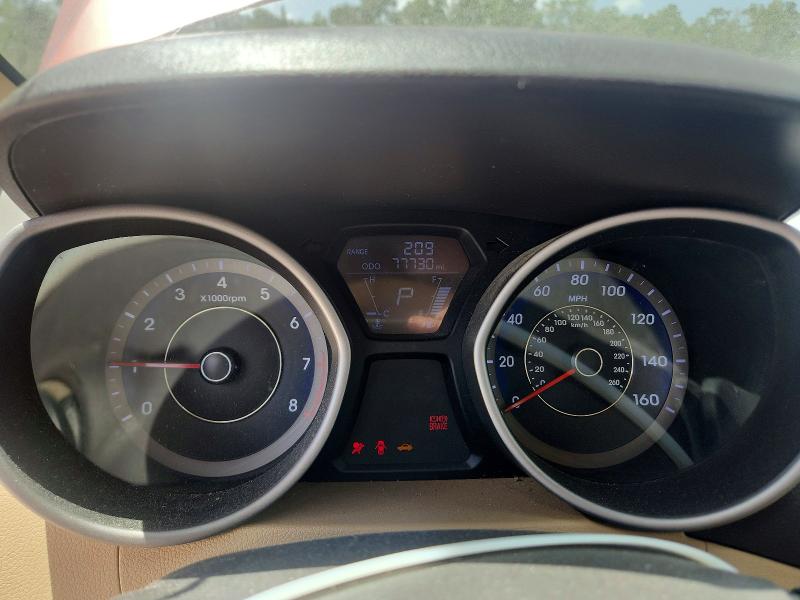2012 Hyundai Elantra VIN KMHDH4AE8CU430234 COPART salvage auction — REAR END, Fl - Cert Of Title Slvg Rebuildable, sold $325 on 2026-07-21 (photo 9)