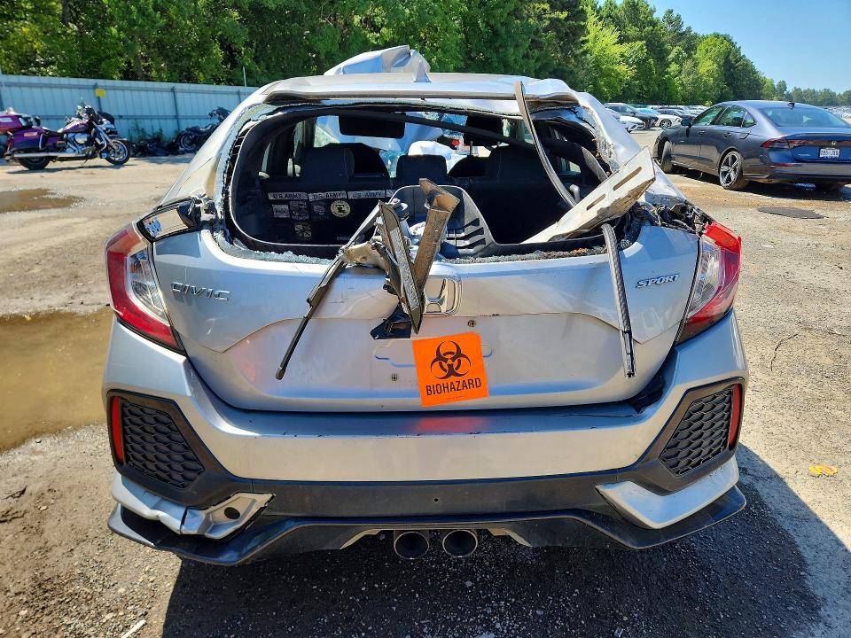 2017 Honda Civic VIN SHHFK7H40HU213224 COPART salvage auction — FRONT END, La - Cert Of Title-Salvage, sold $10 on 2026-07-30 (photo 6)