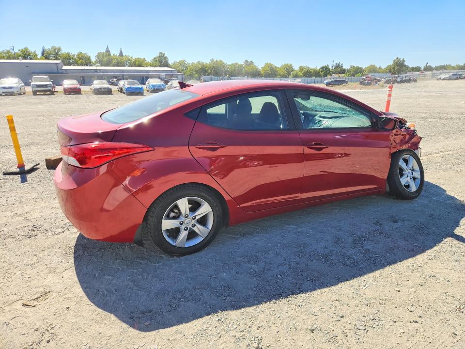 2013 Hyundai Elantra VIN KMHDH4AE5DU512276 COPART salvage auction — FRONT END, Ca - Salvage Certificate, sold $200 on 2026-07-21 (photo 3)