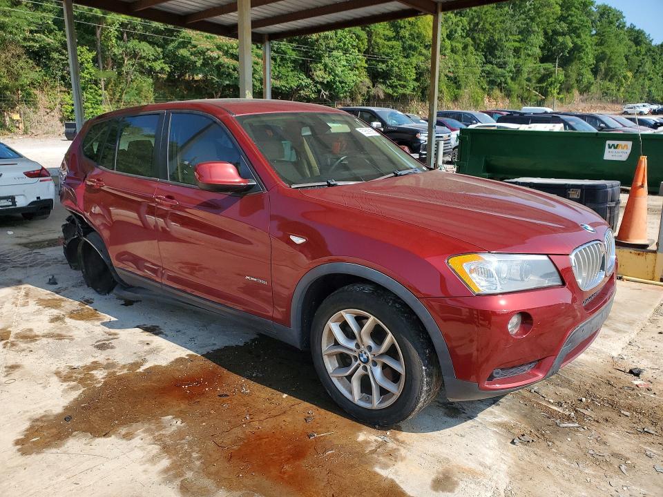 2013 BMW X3 VIN 5UXWX7C50DL983240 COPART salvage auction — REAR END, Al - Cert Of Title-Salvage Title, sold $775 on 2026-07-14 (photo 4)