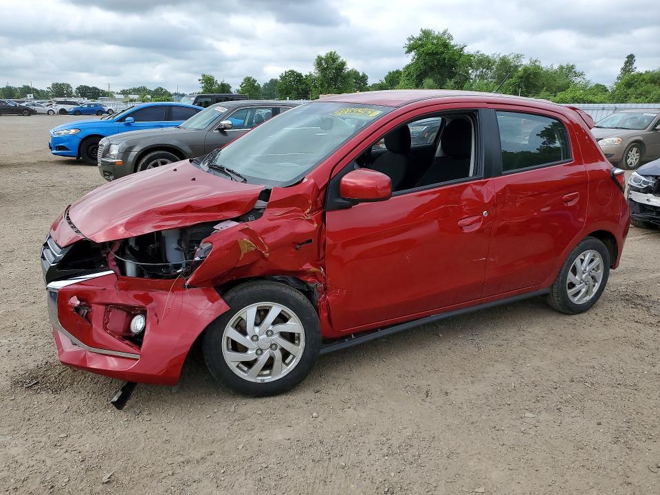 2023 Mitsubishi Mirage VIN ML32AUHJ3PH005346 COPART salvage auction — UNDERCARRIAGE, On - Permit Salvage, sold $300 on 2026-07-21 (photo 1)