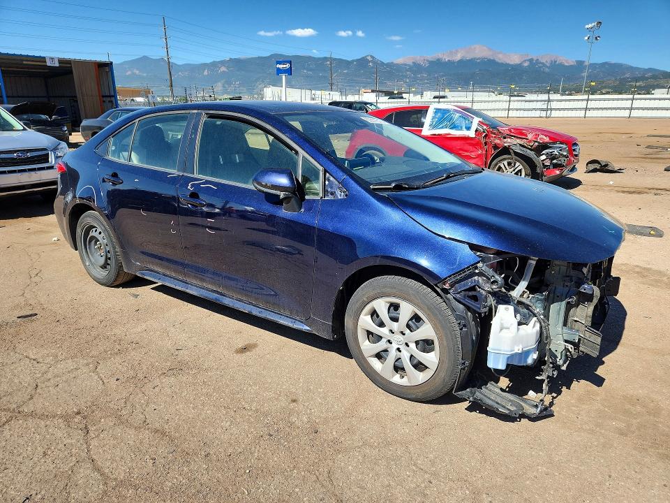 2021 Toyota Corolla VIN JTDEPMAE5MJ146185 COPART salvage auction — FRONT END, Co - Salvage Title, sold $4,800 on 2026-07-27 (photo 4)
