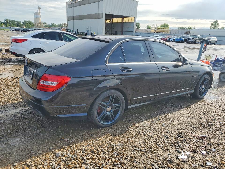 2012 Mercedes-benz C-klasse VIN WDDGF4HB5CA669895 COPART salvage auction — MECHANICAL, Salvage Title, sold $500 on 2026-07-21 (photo 3)