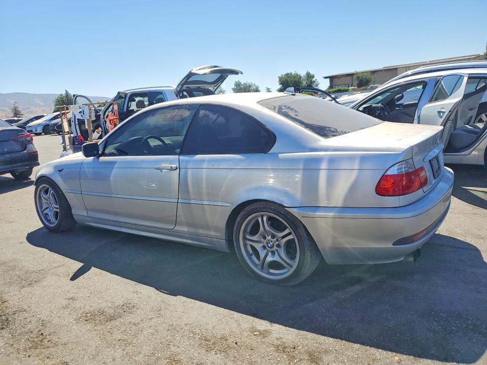 2004 BMW 3er VIN WBABV13444JT21468 COPART salvage auction — FRONT END, Ca - Salvage Certificate, sold $425 on 2026-08-11 (photo 2)