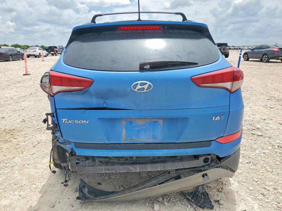 2017 Hyundai Tucson VIN KM8J33A28HU482262 COPART salvage auction — REAR END, TX - SALVAGE VEHICLE TITLE (P), sold $2,450 on 2026-07-23 (photo 6)