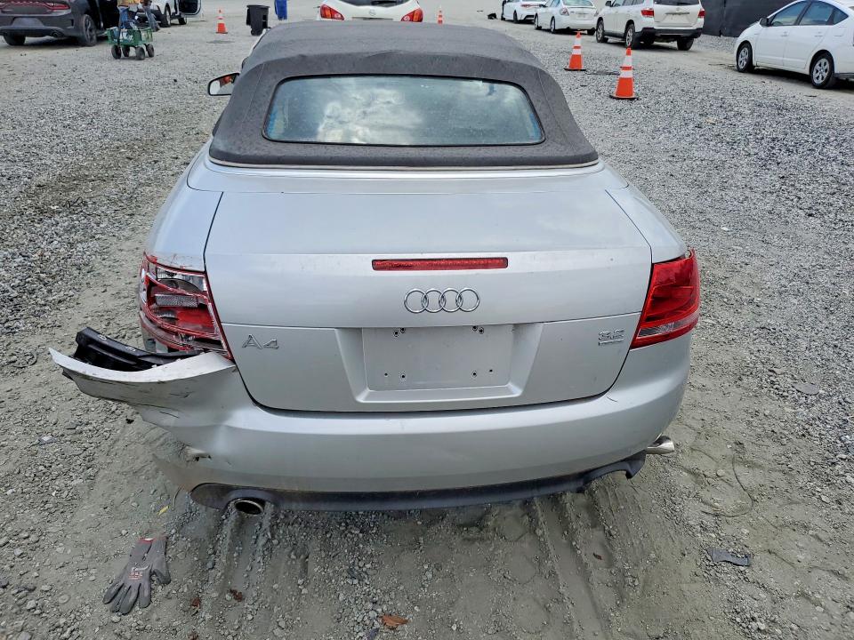 2007 Audi A4 VIN WAUDH48H57K026200 COPART salvage auction — FRONT END, SC - CERTIFICATE OF TITLE, sold $350 on 2026-07-27 (photo 6)