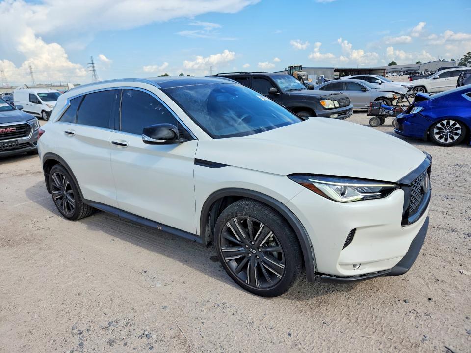 2022 Infiniti Qx50 VIN 3PCAJ5BB6NF115000 COPART salvage auction — FRONT END, Tx - Salvage Vehicle Title, sold $8,300 on 2026-07-17 (photo 4)