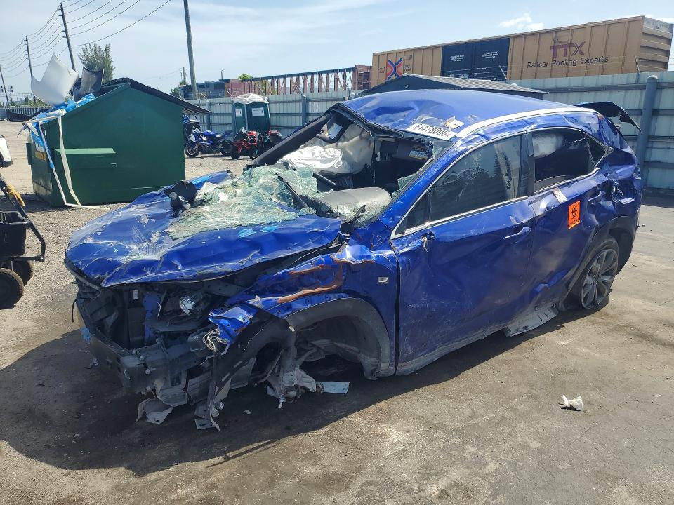 2021 Lexus Nx 300 VIN JTJSARBZ3M2193161 COPART salvage auction — ALL OVER, FL - CERTIFICATE OF DESTRUCTION (P), sold $2,900 on 2026-07-22 (photo 1)