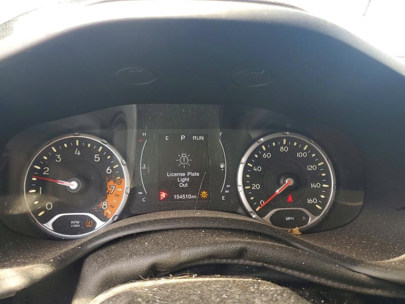 2017 Jeep Renegade VIN ZACCJBBB9HPF25410 COPART salvage auction — REAR END, Oh - Cert Of Title-Salvage, sold $925 on 2026-08-12 (photo 9)