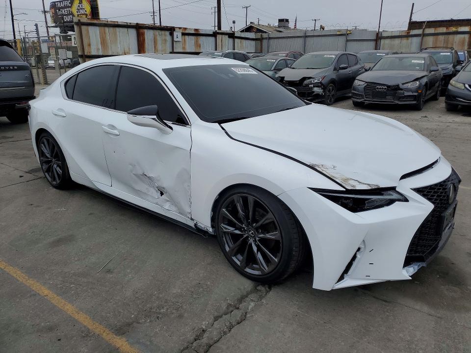 2024 Lexus Is VIN JTHGZ1B21R5079749 COPART salvage auction — FRONT END, Ca - Salvage Certificate (P), sold $13,400 on 2026-07-29 (photo 4)