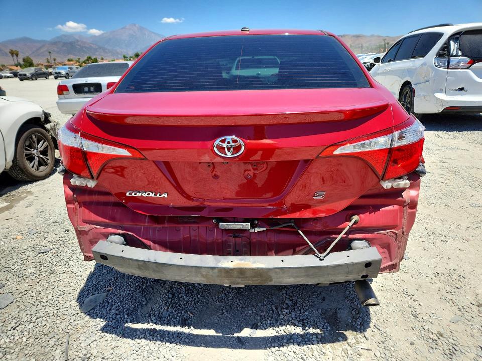 2016 Toyota VIN 5YFBURHE4GP411872 COPART salvage auction — REAR END, Ca - Salvage Certificate, sold $3,600 on 2026-07-15 (photo 6)