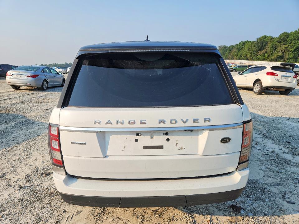 2016 Land rover RANGE ROVER VIN SALGS2EF5GA260876 COPART salvage auction — MINOR DENT/SCRATCHES, Ga - Cert Of Title-Manufctr Buyback (P), sold $5,300 on 2026-09-02 (photo 6)