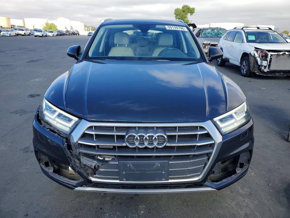 2018 Audi VIN WA1BNAFY8J2100747 COPART salvage auction — FRONT END, Ca - Salvage Certificate, sold $8,300 on 2026-07-15 (photo 5)
