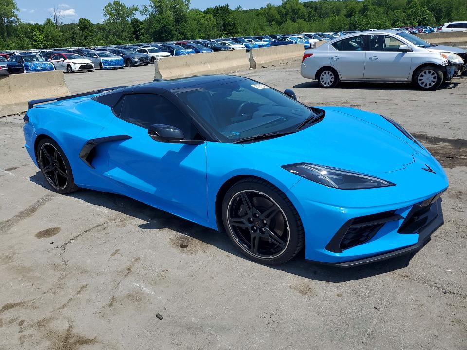 2023 Chevrolet Corvette VIN 1G1YC3D47P5120618 COPART salvage auction — REAR END, NY - MV-907A SALVAGE CERTIFICATE, sold $39,500 on 2026-07-28 (photo 4)