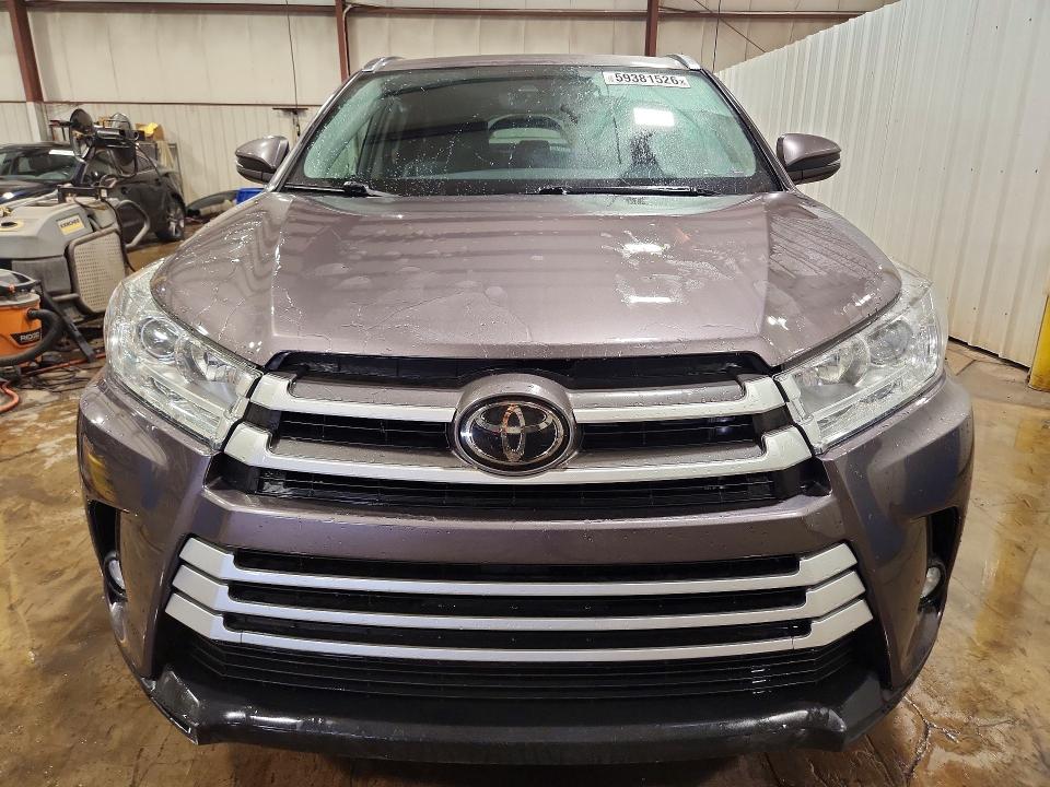 2019 Toyota Highlander VIN 5TDJZRFH6KS580236 COPART salvage auction — REAR END, PA - CERTIFICATE OF SALVAGE, sold $8,300 on 2026-07-28 (photo 5)