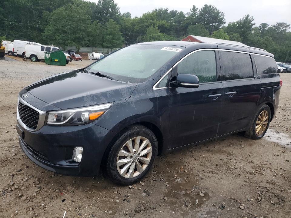 2016 Kia SEDONA VIN KNDMC5C10G6155424 COPART salvage auction — MECHANICAL, MA - CERTIFICATE OF TITLE, sold $2,350 on 2026-07-28 (photo 1)