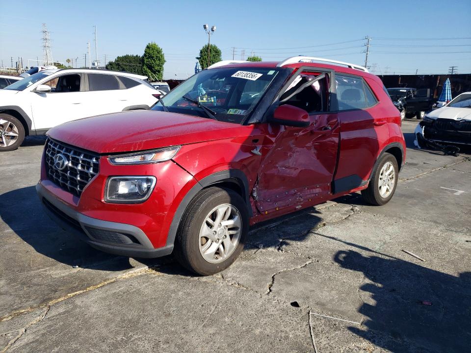 2020 Hyundai Venue VIN KMHRC8A37LU037917 COPART salvage auction — SIDE, PA - CERTIFICATE OF SALVAGE, sold $1,150 on 2026-07-22 (photo 1)