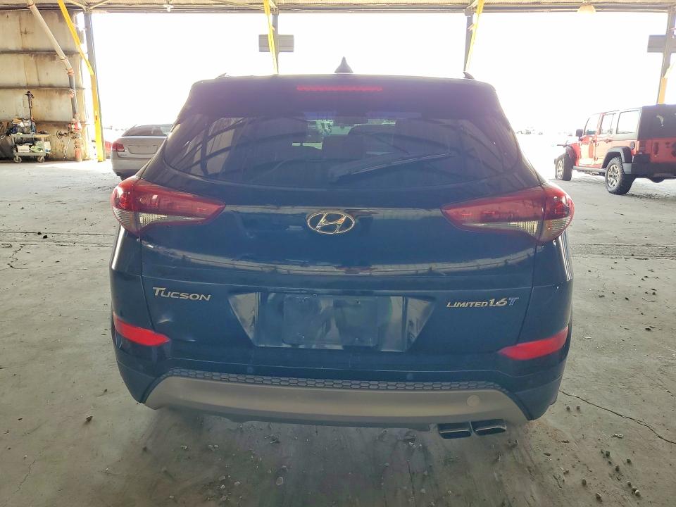 2017 Hyundai Tucson VIN KM8J33A26HU331372 COPART salvage auction — NORMAL WEAR, Az - Certificate Of Title, sold $625 on 2026-07-27 (photo 6)