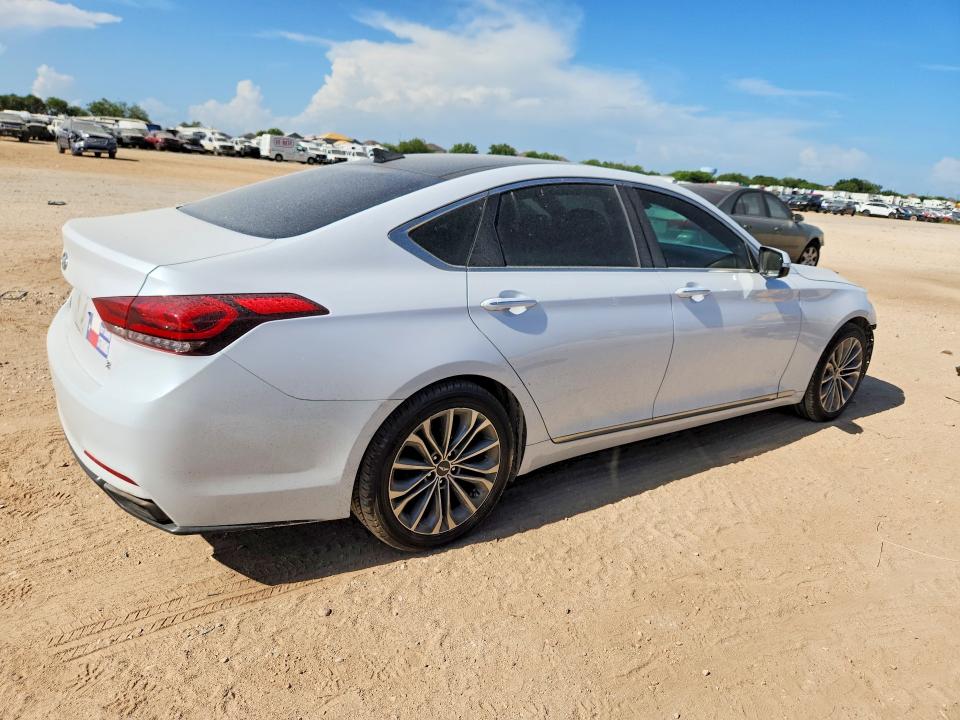 2016 Hyundai Genesis VIN KMHGN4JE1GU126772 COPART salvage auction — FRONT END, Tx - Salvage Vehicle Title, sold $1,000 on 2026-07-30 (photo 3)