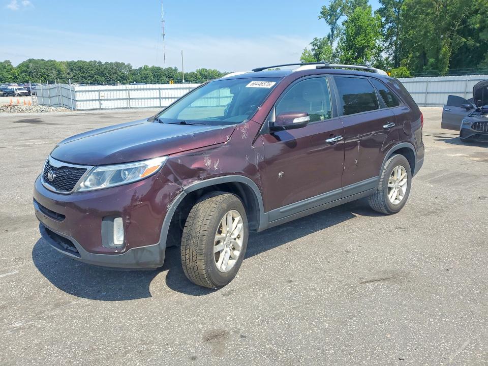 2014 Kia Sorento VIN 5XYKT3A67EG479121 COPART salvage auction — FRONT END, Nc - Salvage Certificate Of Title, sold $250 on 2026-07-28 (photo 1)