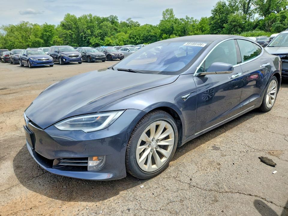 2018 Tesla Model s VIN 5YJSA1E25JF272018 COPART salvage auction — SIDE, CT - CERT OF TITLE-SALVAGE, sold $6,200 on 2026-07-14 (photo 1)