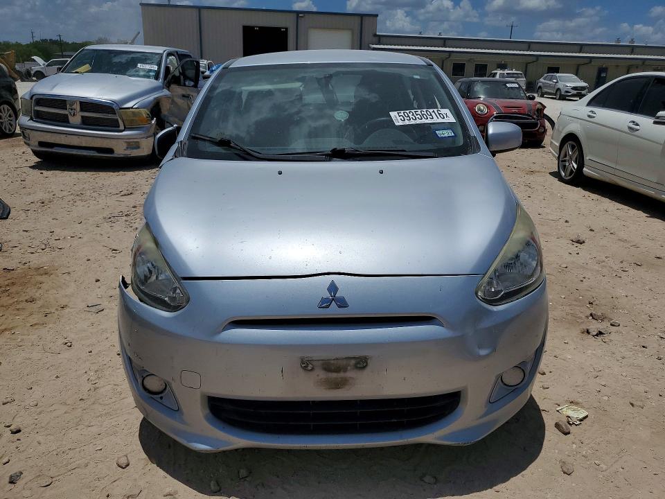 2015 Mitsubishi Mirage VIN ML32A3HJXFH059865 COPART salvage auction — FRONT END, Tx - Salvage Vehicle Title, sold $25 on 2026-07-23 (photo 5)