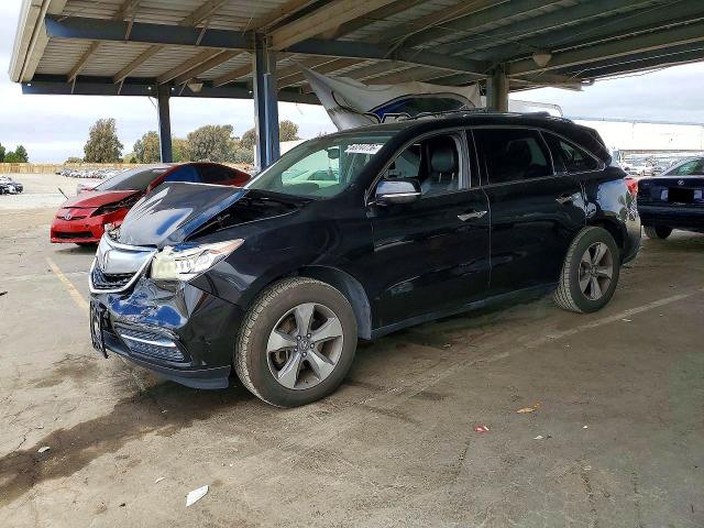 2014 Acura Mdx VIN 5FRYD4H23EB020299 COPART salvage auction — FRONT END, Ca - Salvage Certificate, sold $15 on 2026-07-23 (photo 1)