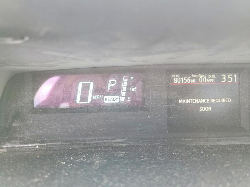 2014 Toyota Prius c VIN JTDKDTB39E1571199 COPART salvage auction — SIDE, CA - SALVAGE CERTIFICATE, sold $950 on 2026-07-27 (photo 9)