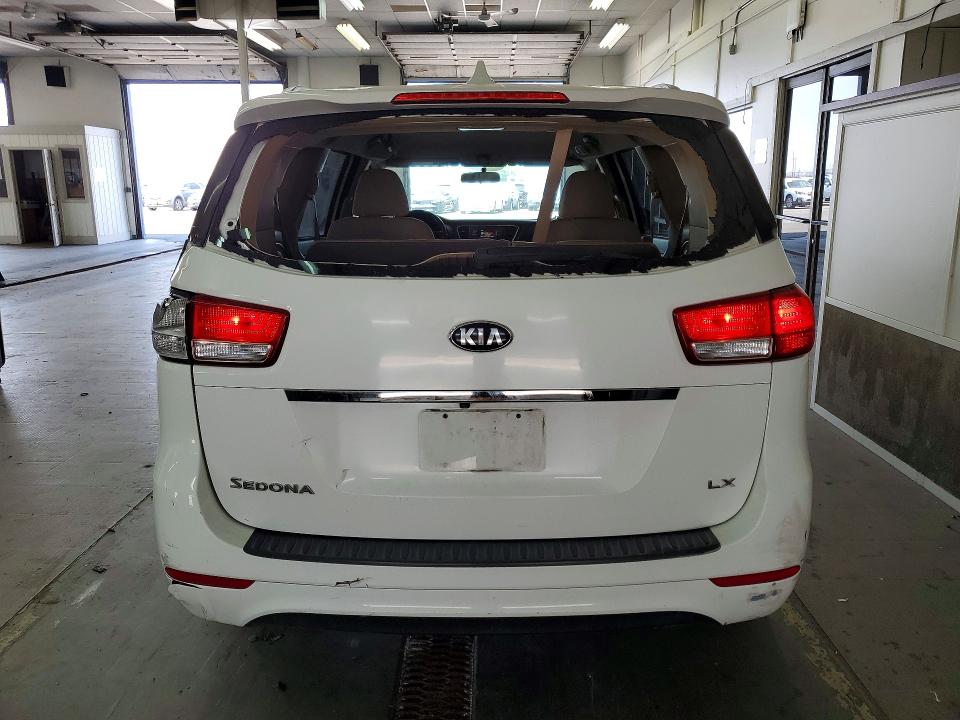 2015 Kia SEDONA VIN KNDMB5C12F6058016 COPART salvage auction — REAR END, Wa - Bill Of Sale, sold $600 on 2026-07-31 (photo 6)