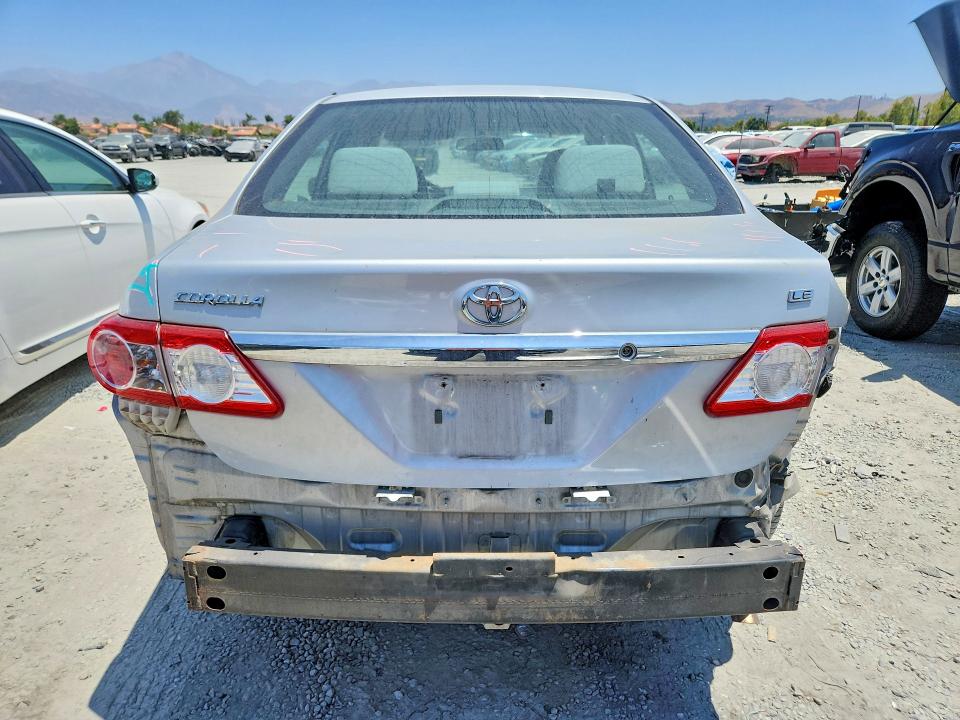 2012 Toyota Corolla VIN 5YFBU4EE9CP060930 COPART salvage auction — REAR END, Ca - Salvage Certificate, sold $2,000 on 2026-07-15 (photo 6)