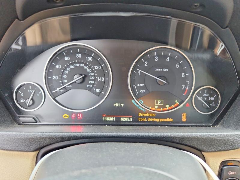 2015 BMW 4er VIN WBA3N9C5XFK247241 COPART salvage auction — FRONT END, Pa - Cert Of Title-W&R=Flood&Recnst, sold $600 on 2026-07-27 (photo 9)