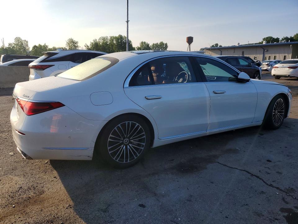 2023 Mercedes-benz S-klasse VIN W1K6G6DBXPA186838 COPART salvage auction — WATER/FLOOD, NY - MV907A-FLOOD SALVAGE, sold $23,500 on 2026-07-23 (photo 3)