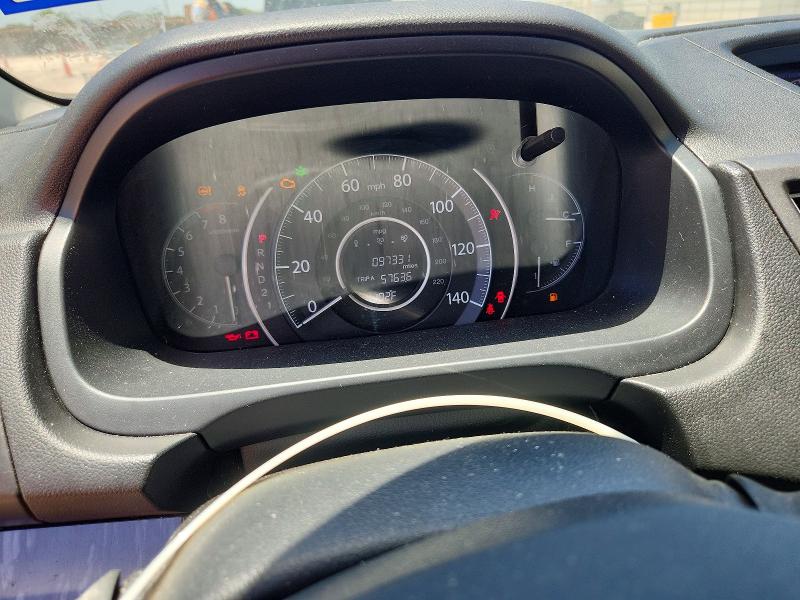 2012 Honda Cr-v VIN JHLRM3H72CC004717 COPART salvage auction — WATER/FLOOD, Salvage Title, sold $250 on 2026-07-29 (photo 9)