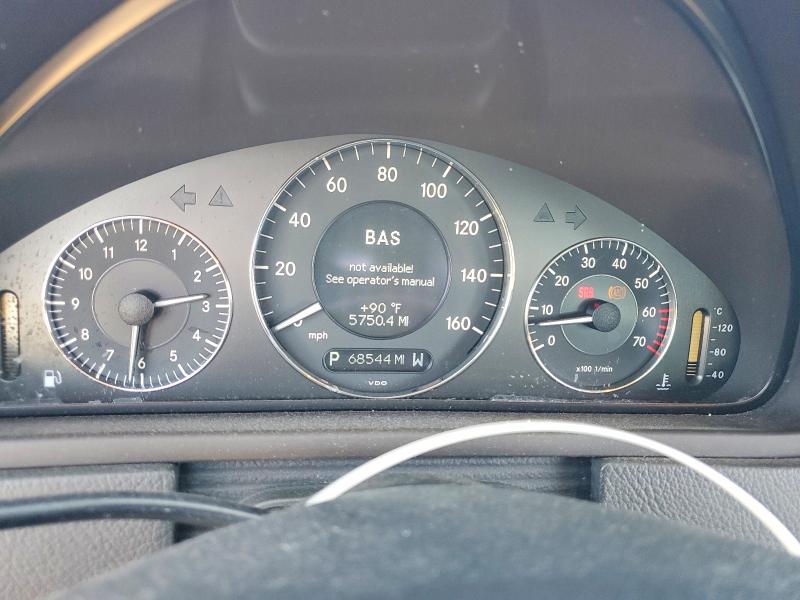 2003 Mercedes-benz Clk-class VIN WDBTJ75JX3F050215 COPART salvage auction — FRONT END, Or - Certificate Of Title, sold $924 on 2026-07-17 (photo 9)