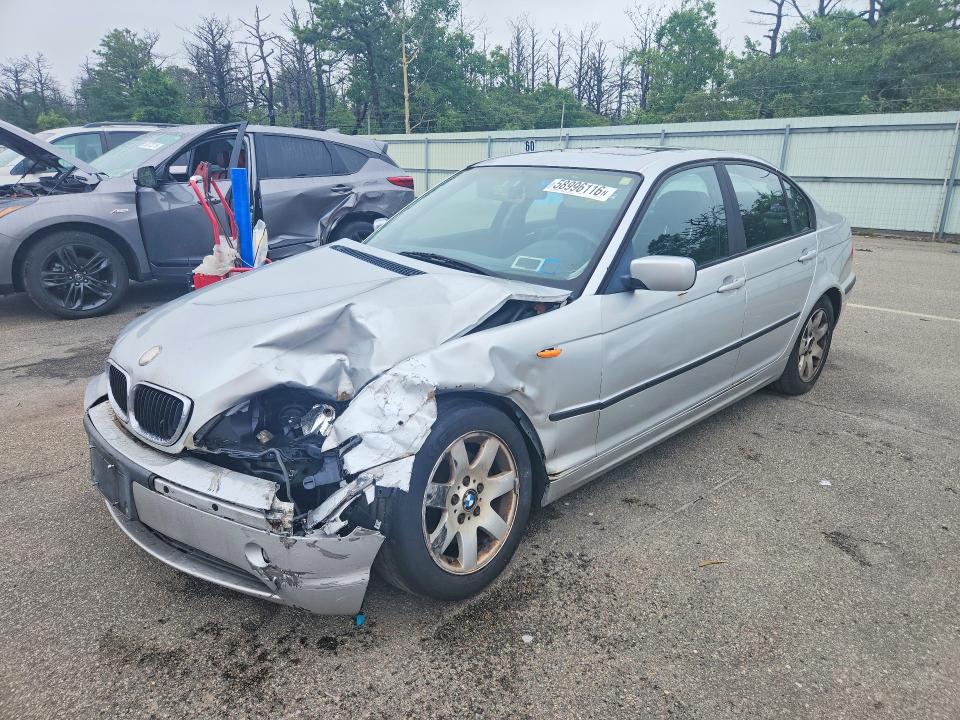 2002 BMW 3 series VIN WBAEV33462KL67156 COPART salvage auction — FRONT END, NY - MV-907A SALVAGE CERTIFICATE, sold $375 on 2026-07-13 (photo 1)