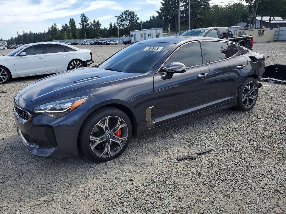 2019 Kia Stinger VIN KNAE35LC6K6046462 COPART salvage auction — REAR END, WA - BILL OF SALE, sold $6,500 on 2026-07-10 (photo 1)