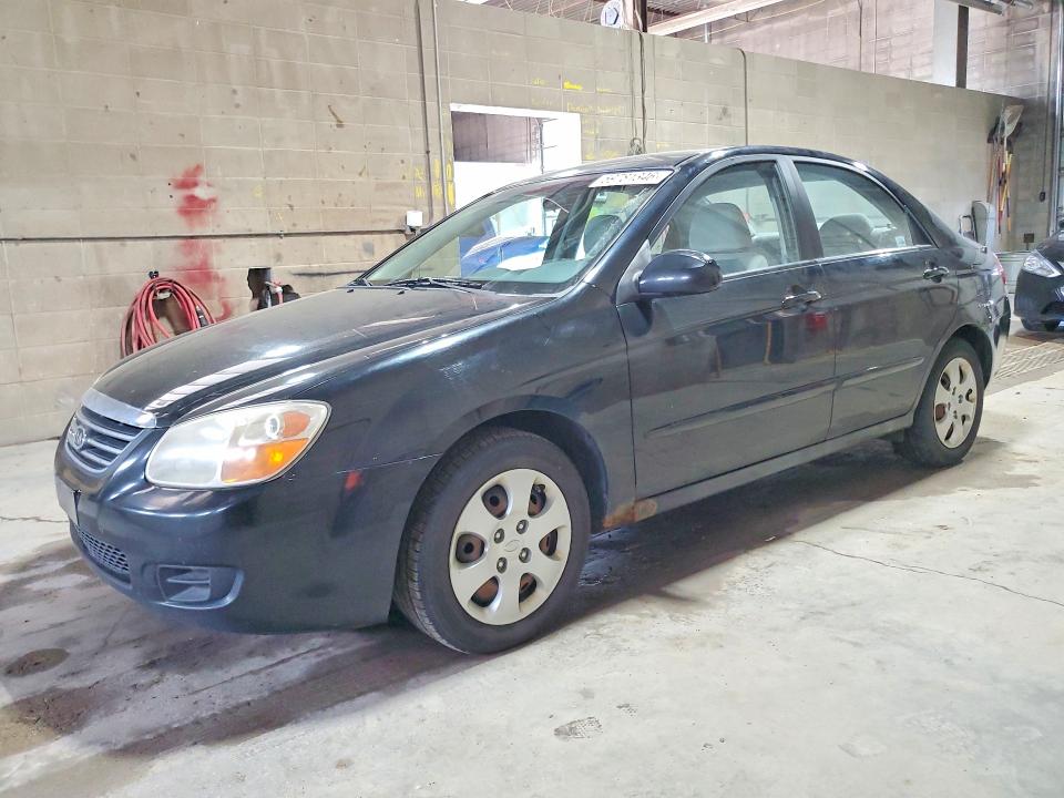 2008 Kia Spectra VIN KNAFE121285565062 COPART salvage auction — HAIL, MN - CERTIFICATE OF TITLE, sold $400 on 2026-07-07 (photo 1)