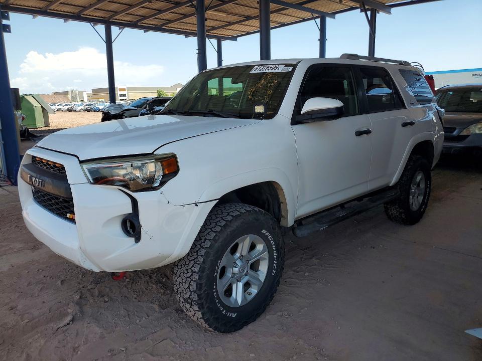 2018 Toyota 4runner VIN JTEZU5JR4J5174546 COPART salvage auction — MINOR DENT/SCRATCHES, AZ - DEALER ONLY CLEAN TITLE (P), sold $12,800 on 2026-07-28 (photo 1)