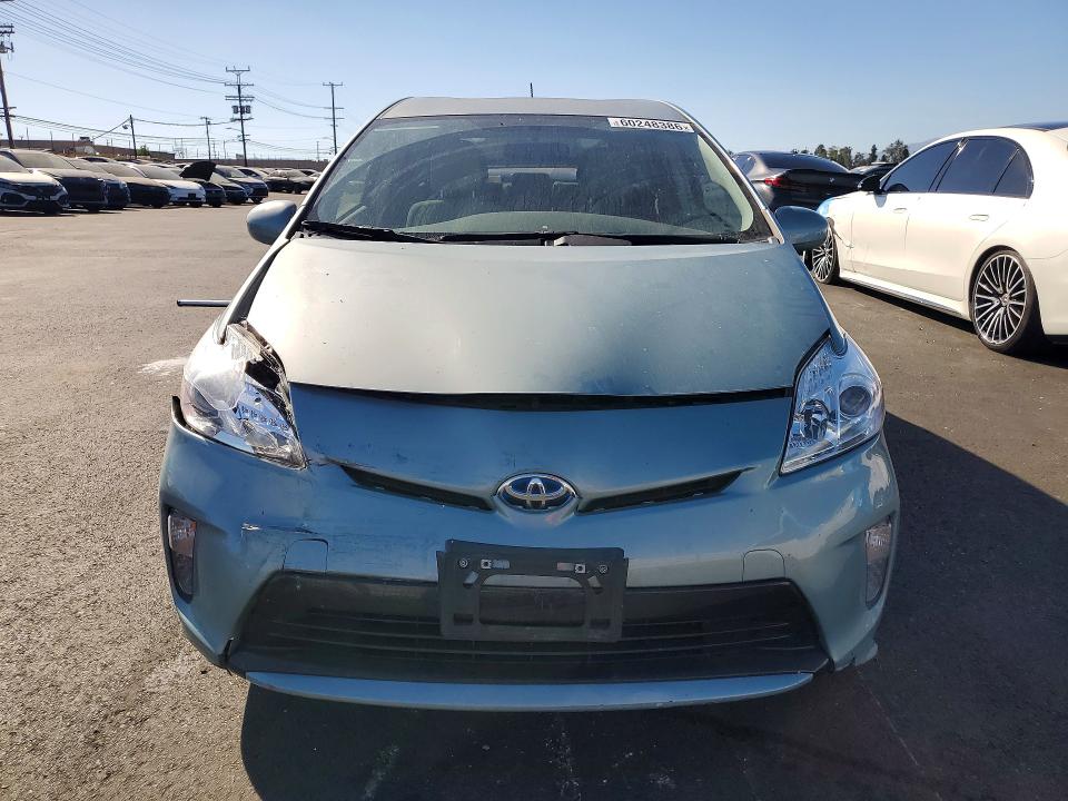 2014 Toyota Prius VIN JTDKN3DU1E1829038 COPART salvage auction — REAR END, Ca - Salvage Certificate, sold $3,200 on 2026-07-15 (photo 5)