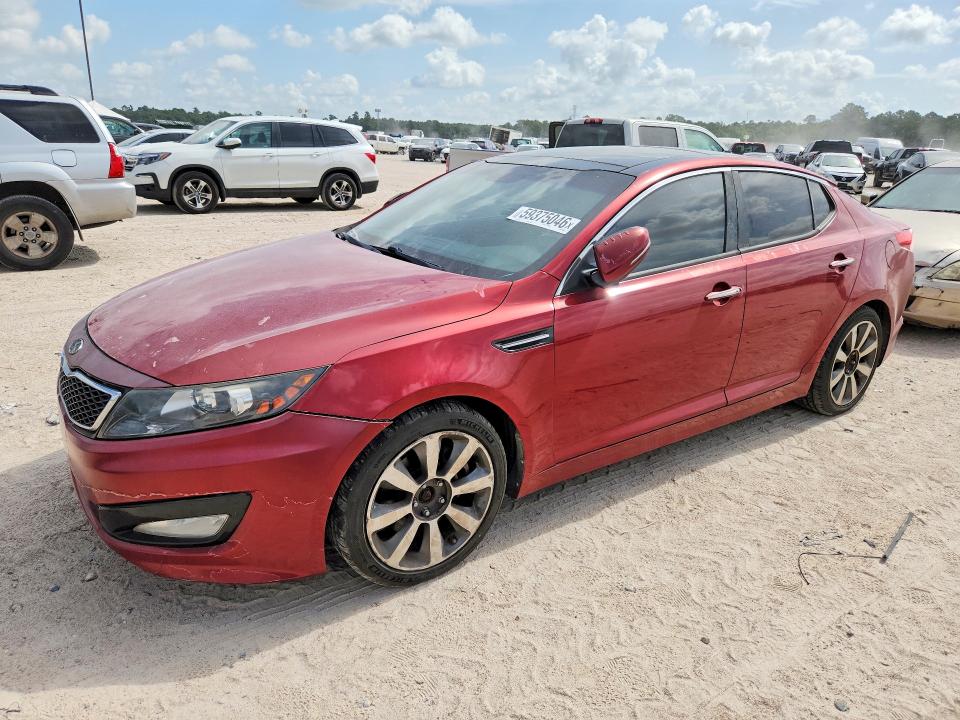 2013 Kia Optima VIN 5XXGR4A6XDG220801 COPART salvage auction — SIDE, Tx - Certificate Of Title, sold $800 on 2026-07-17 (photo 1)