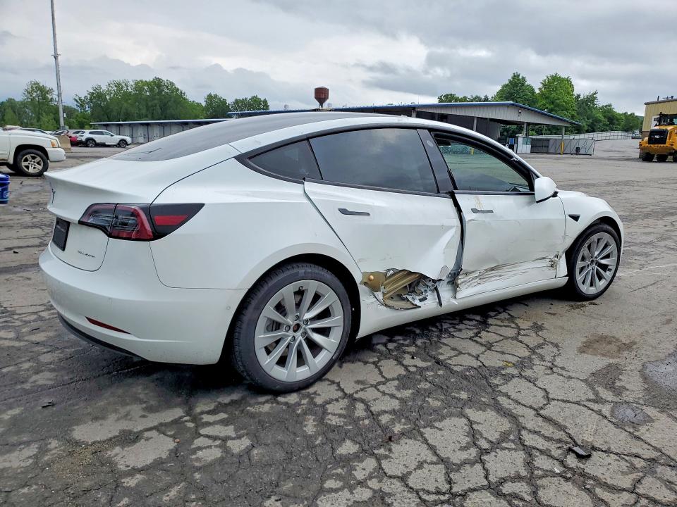 2022 Tesla Model 3 VIN 5YJ3E1EB2NF276154 COPART salvage auction — SIDE, NY - MV-907A SALVAGE CERTIFICATE, sold $6,600 on 2026-07-28 (photo 3)