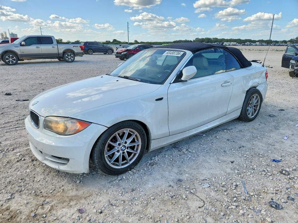 2010 BMW 1 series VIN WBAUN1C54AVH81819 COPART salvage auction — SIDE, TX - SALVAGE VEHICLE TITLE (P), sold $800 on 2026-07-16 (photo 1)