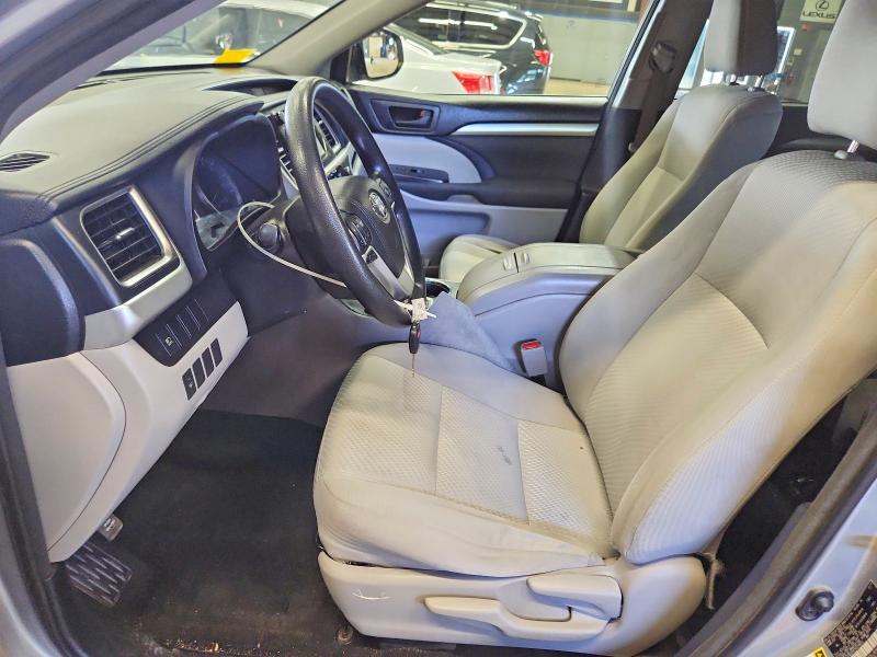 2017 Toyota Highlander VIN 5TDBZRFH7HS379670 COPART salvage auction — REAR END, Ma - Certificate Of Title (P), sold $9,000 on 2026-07-28 (photo 7)