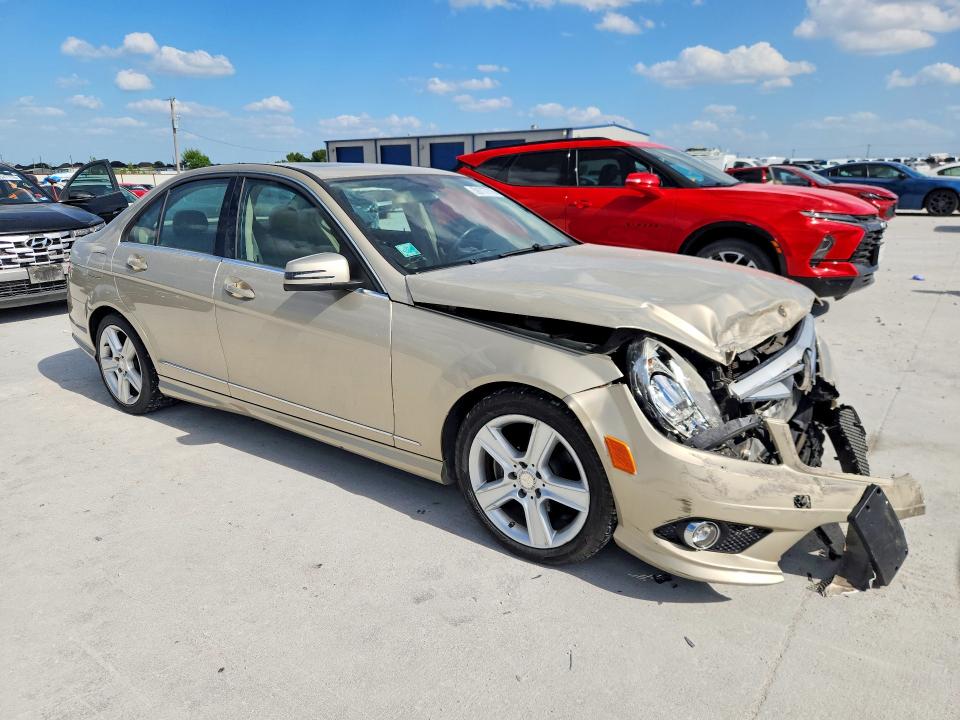 2010 Mercedes-benz C class VIN WDDGF5EB6AR107190 COPART salvage auction — FRONT END, Tx - Certificate Of Title, sold $150 on 2026-07-28 (photo 4)