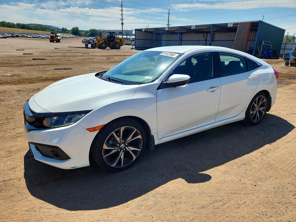 2020 Honda Civic VIN 2HGFC2F88LH520667 COPART salvage auction — HAIL, Nc - Salvage Certificate Of Title, sold $8,500 on 2026-08-19 (photo 1)