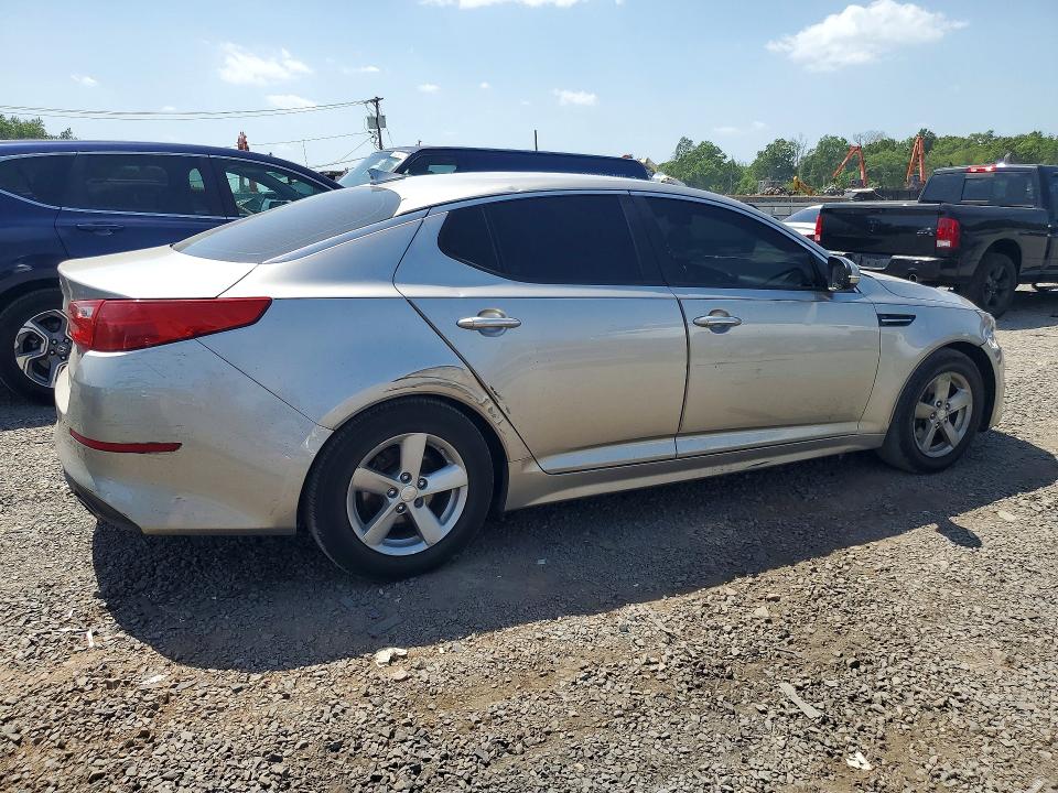 2015 Kia Optima VIN KNAGM4A73F5574476 COPART salvage auction — REAR END, Nj - Cert Of Title-Salvage, sold $600 on 2026-07-14 (photo 3)